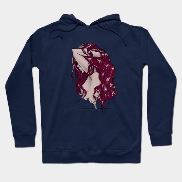 Lady Red Hair Hoodie by SimplifyCrative